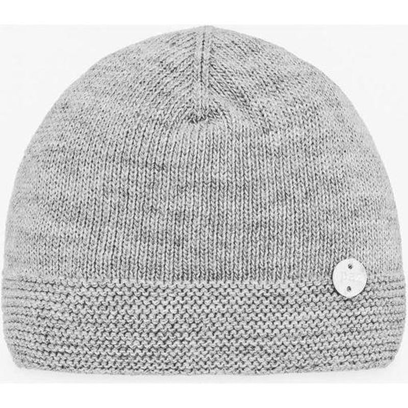 Paz Rodriguez Pale Grey 'Saturno' Knit Hat