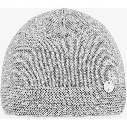Pale Grey 'Saturno' Knit Hat