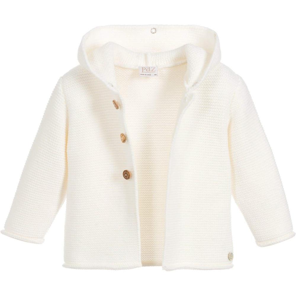 Paz Rodriguez Unisex Ivory 'Orion' Knit Coat