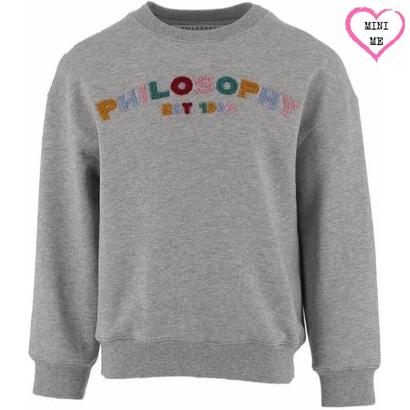 Philosophy Di Lorenzo Serafini Girls Grey Logo Sweatshirt
