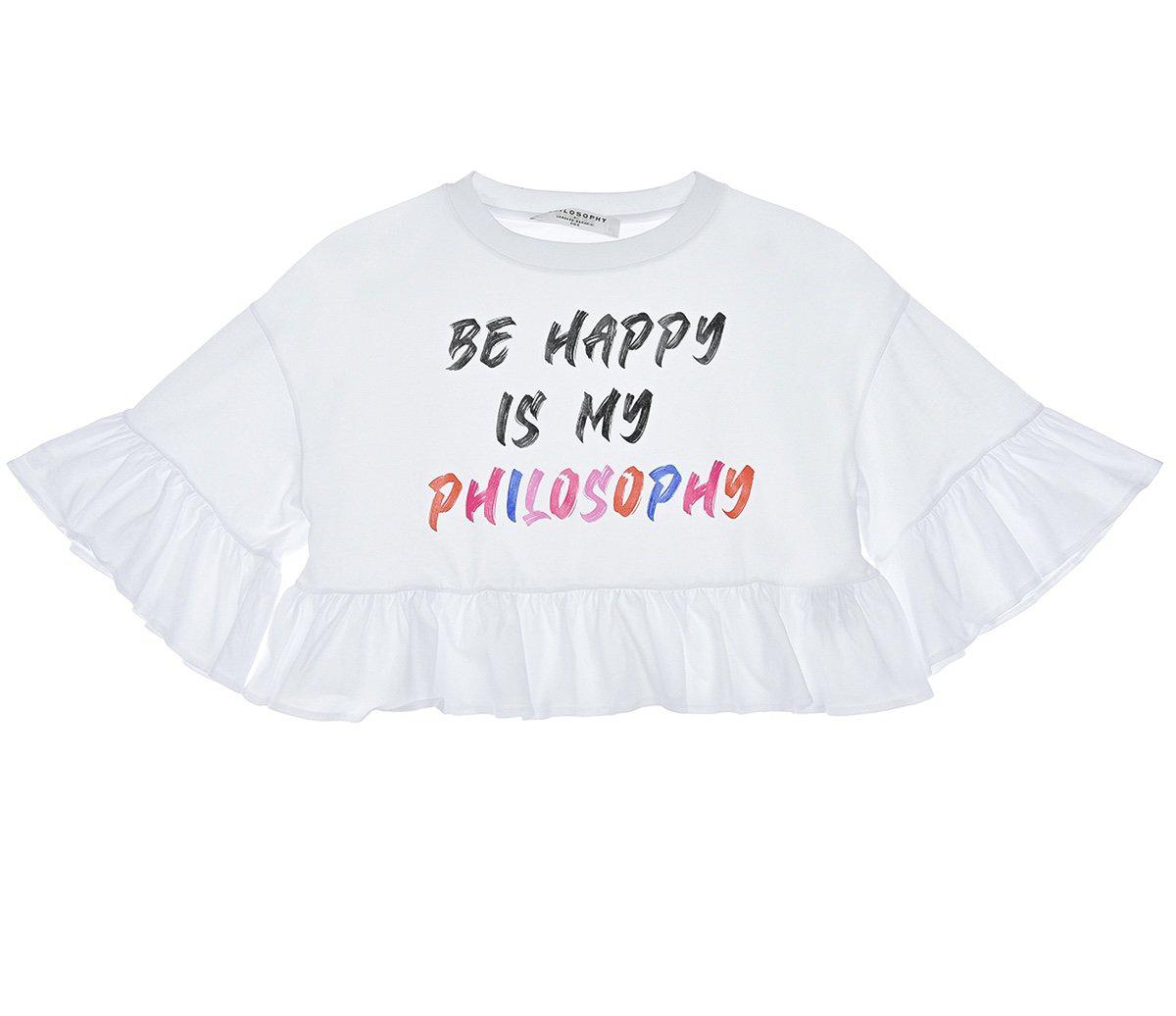 Philosophy Di Lorenzo Serafini Girls White Frill Top