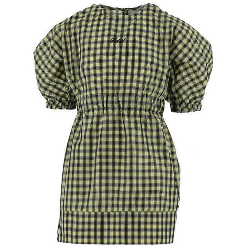 Philosophy Di Lorenzo Serafini Girls Yellow & Black Gingham Dress