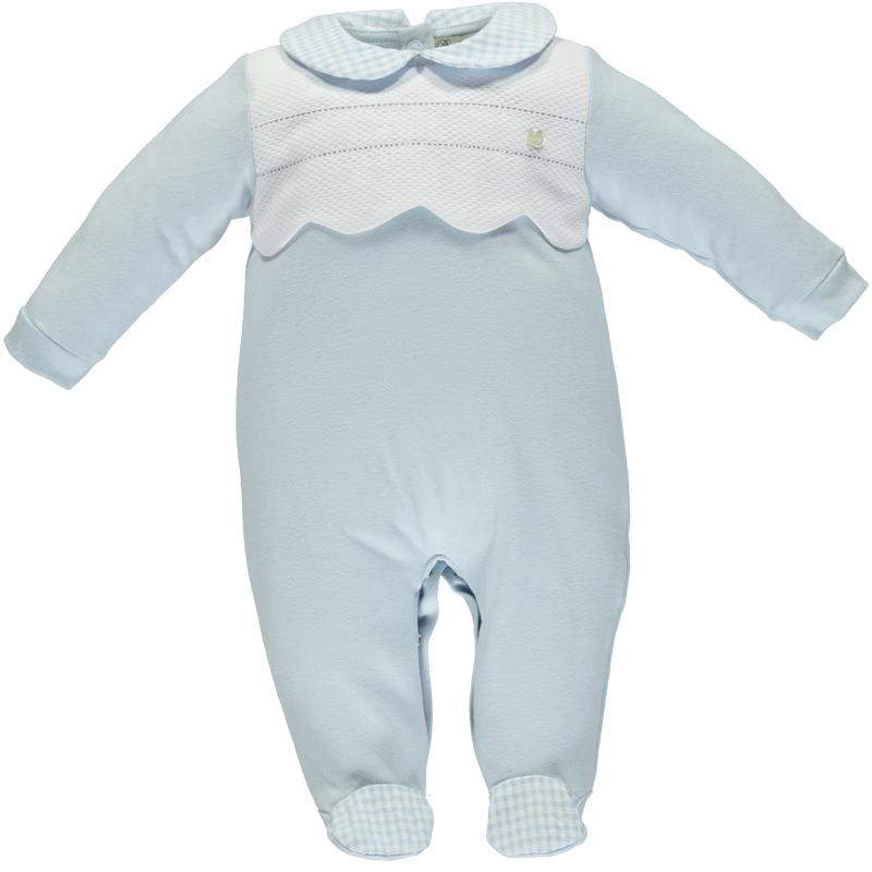 Piccola Speranza Baby Boys blue Babygrow