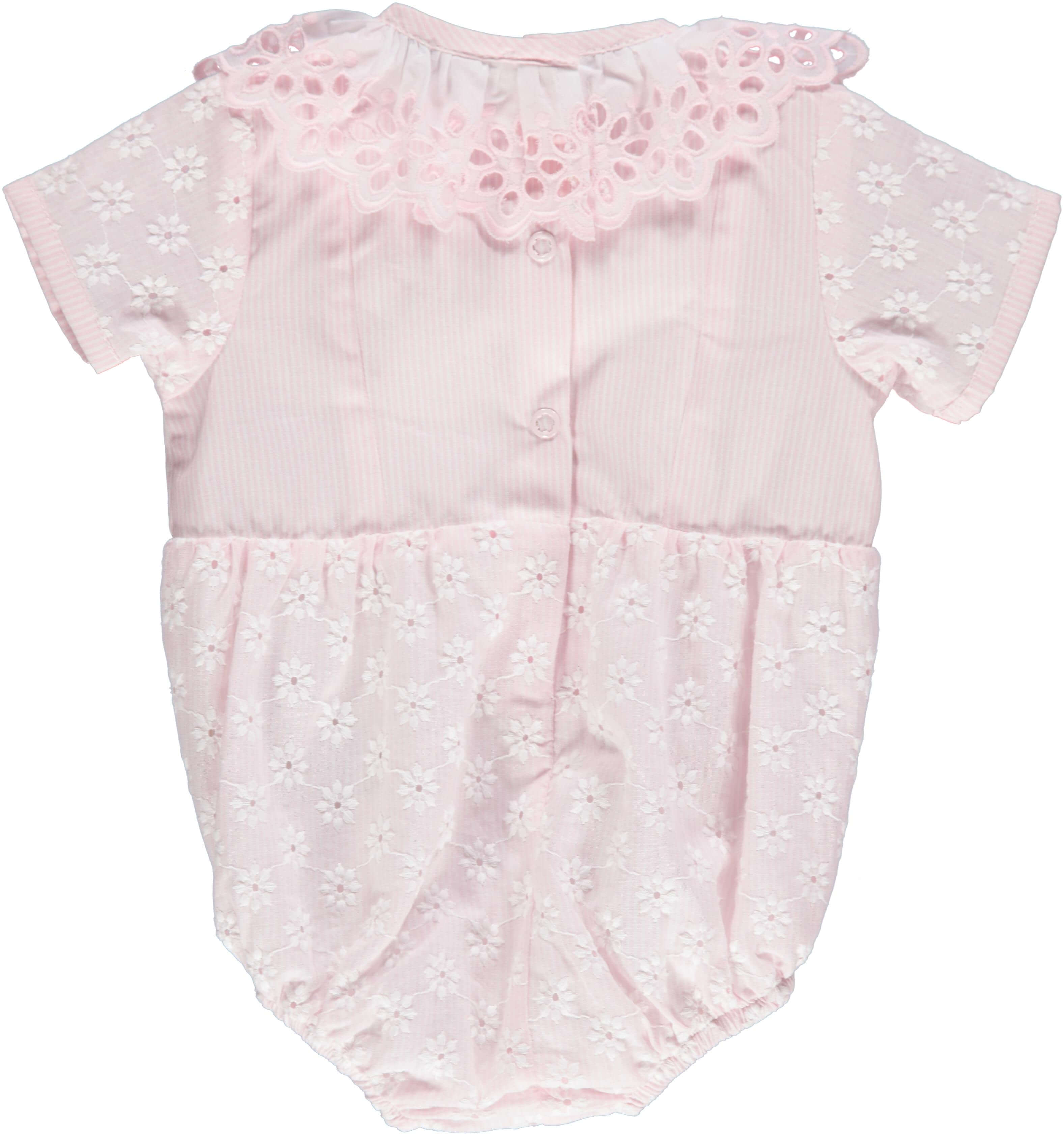 Piccola Speranza Baby Girls Pink Romper