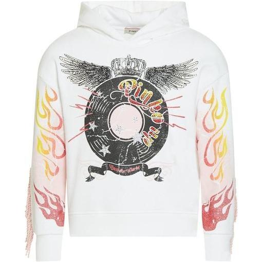Girls White 'Rock the World' Hoodie