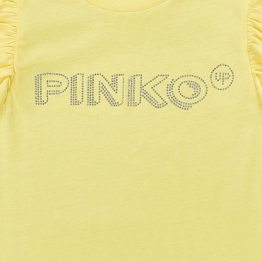 Pinko Girls Yellow Jersey Dress