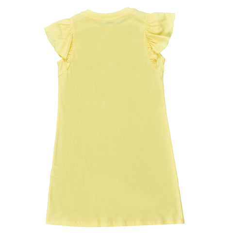 Pinko Girls Yellow Jersey Dress