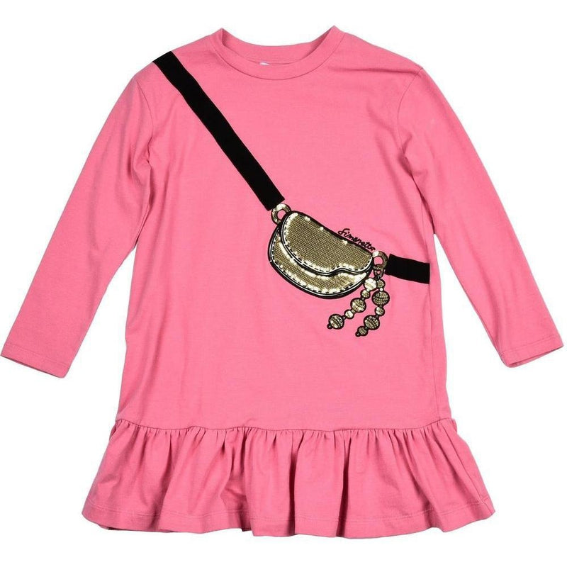 Simonetta Girls Coral Pink Dress