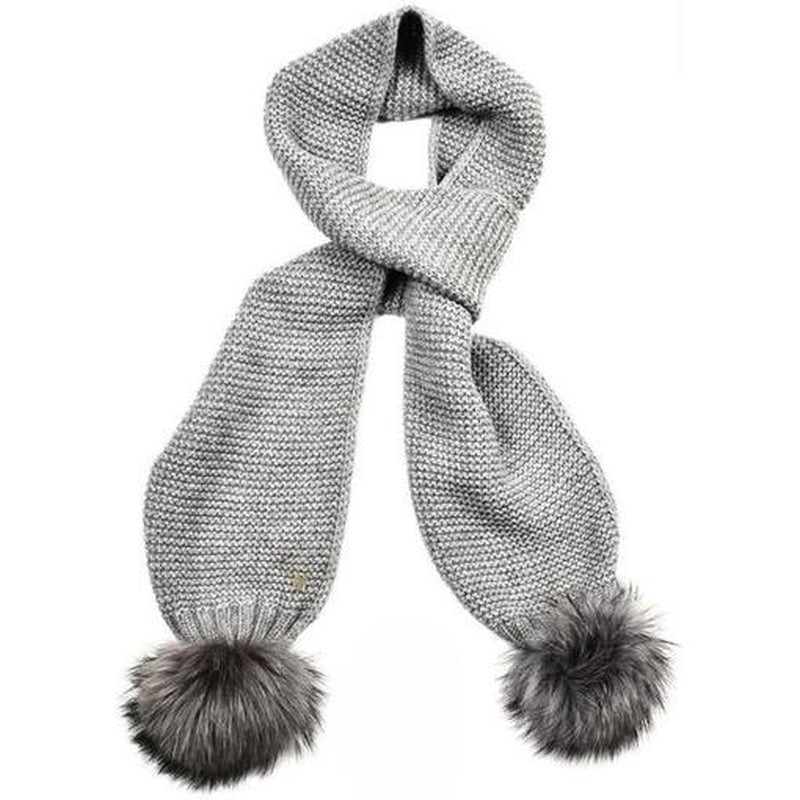 Simonetta Girls Grey Cashmere Blend Scarf