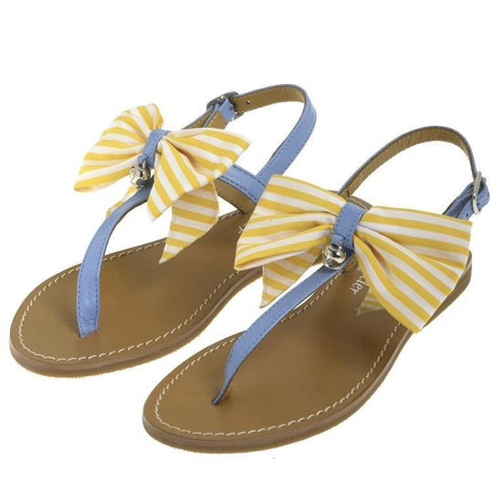 Girls Lemon Bow Sandals