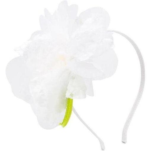Girls White Flower Headband