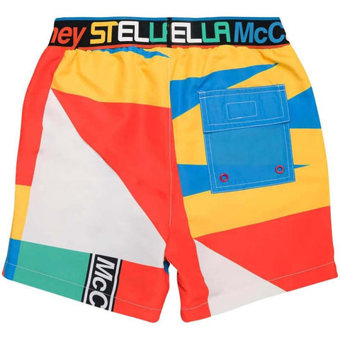 Stella McCartney Kids Boys Colour Block Swim Shorts