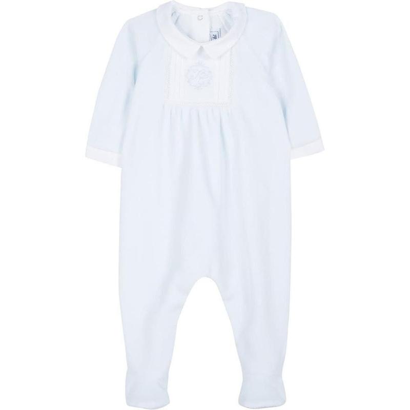 Tartine Et Chocolat Boys Pale Blue Babygrow