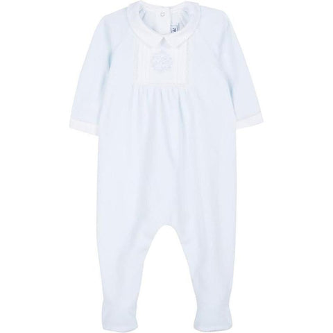 Tartine Et Chocolat Boys Pale Blue Babygrow