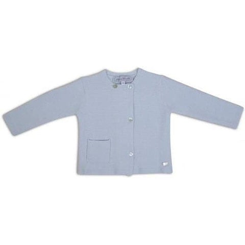 Tartine Et Chocolat Boys Pale Blue Knit Cardigan