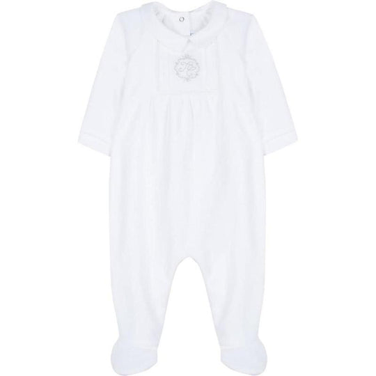 Boys White Babygrow