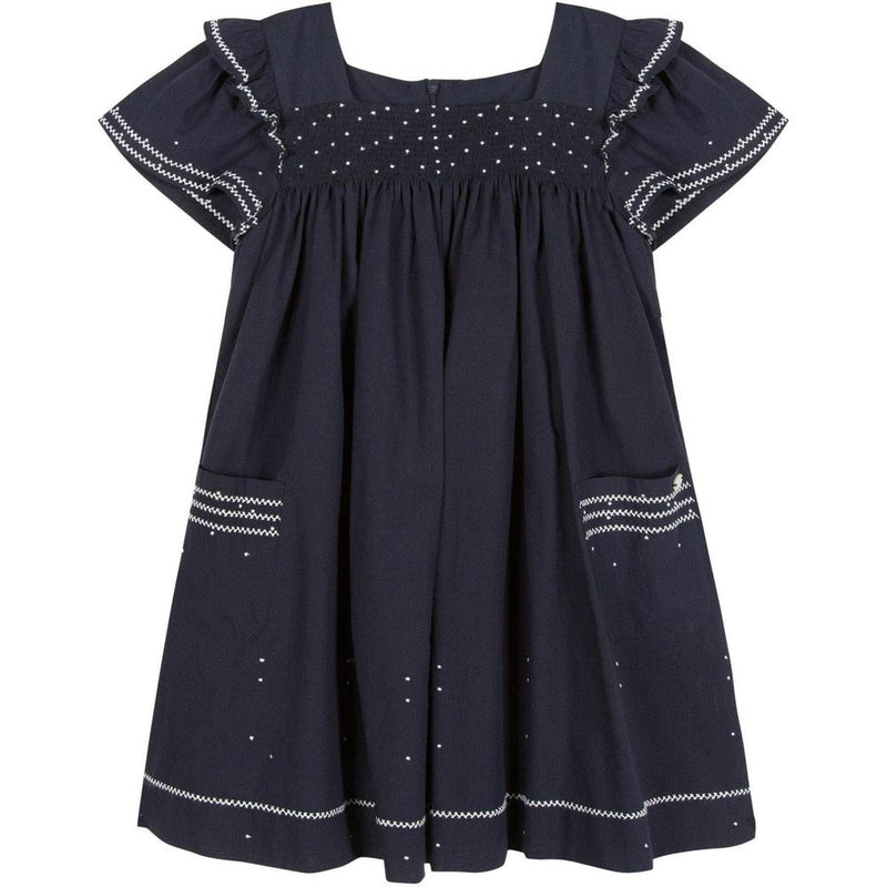 Tartine Et Chocolat Girls Navy Dress