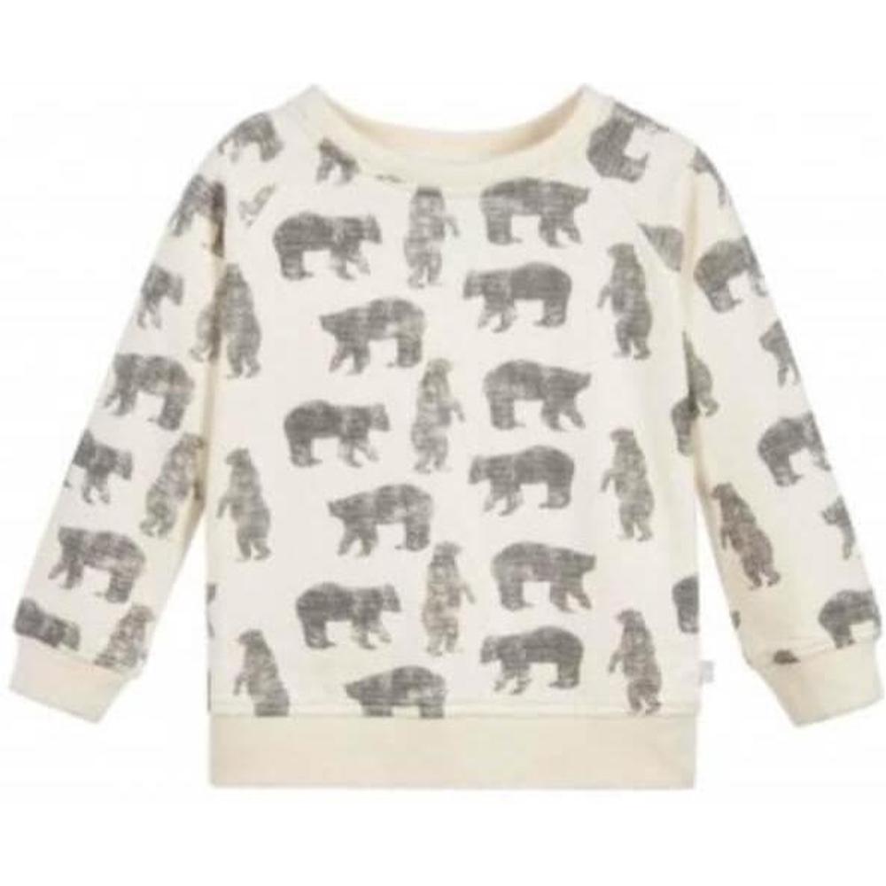 The Little Tailor Baby Boys Cream Polar Bear Sweat Top and Pants