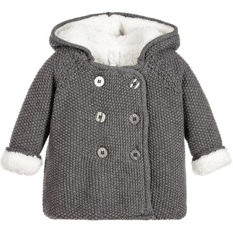 The Little Tailor Charcoal Grey Pram Coat