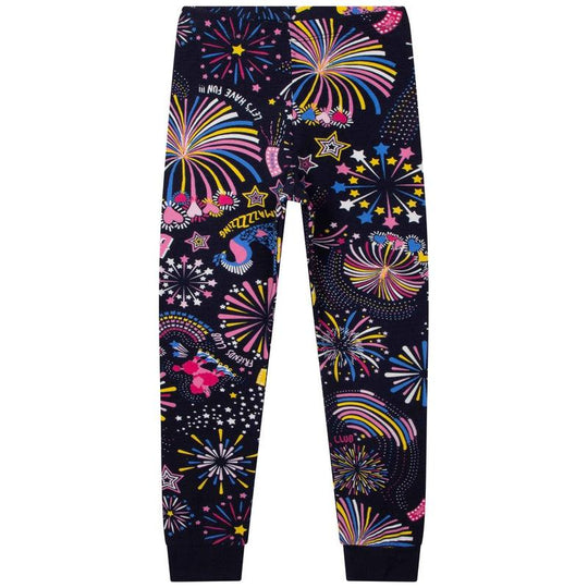 Girls Navy Celebration Leggings