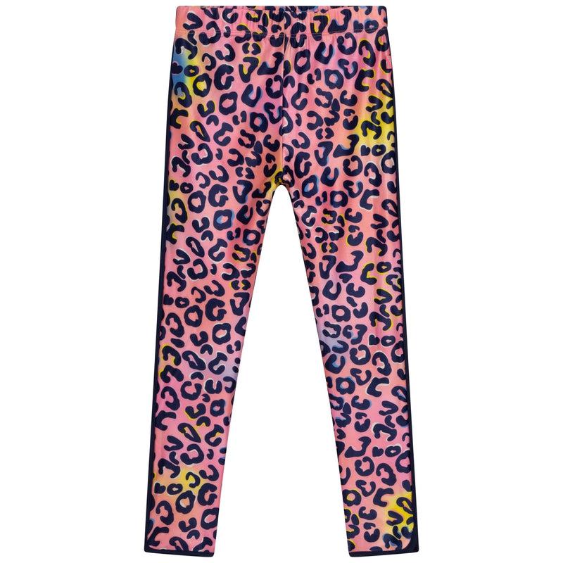 Billieblush Girls Pink Leopard Print Leggings