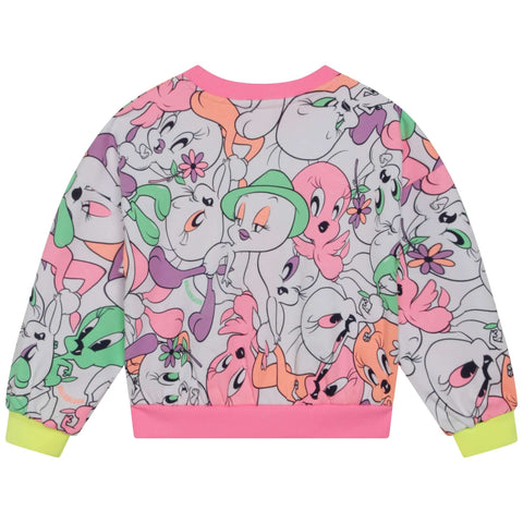 Billieblush Girls Pink Looney Tunes Sweatshirt
