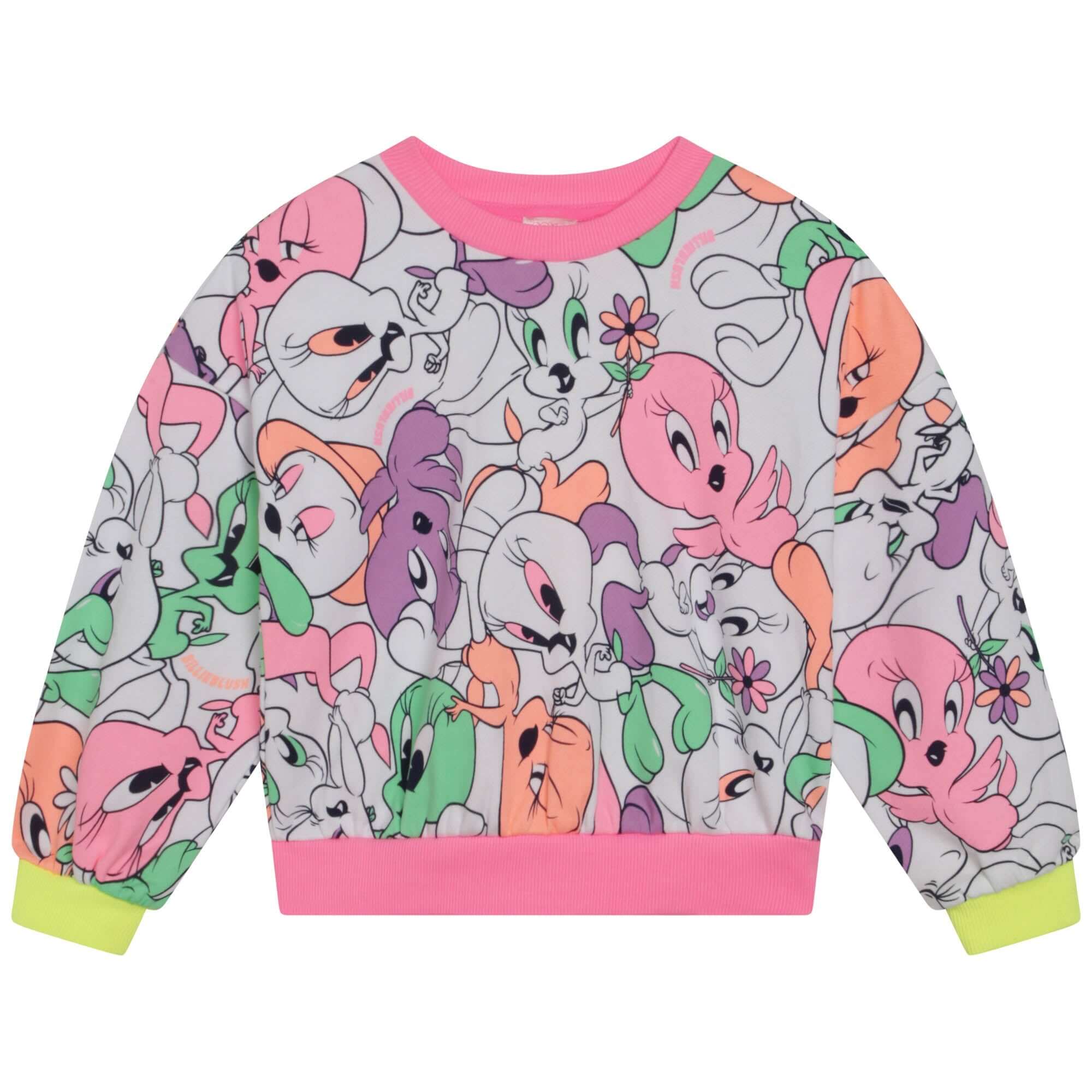 Billieblush Girls Pink Looney Tunes Sweatshirt