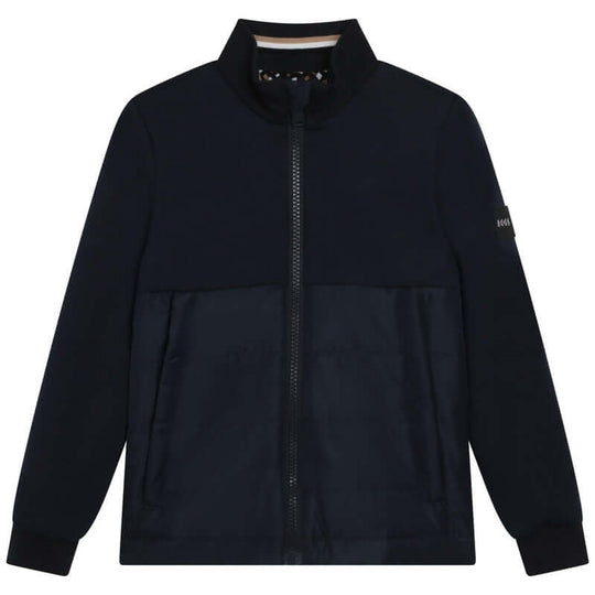 Boys Black Zip Up Jacket