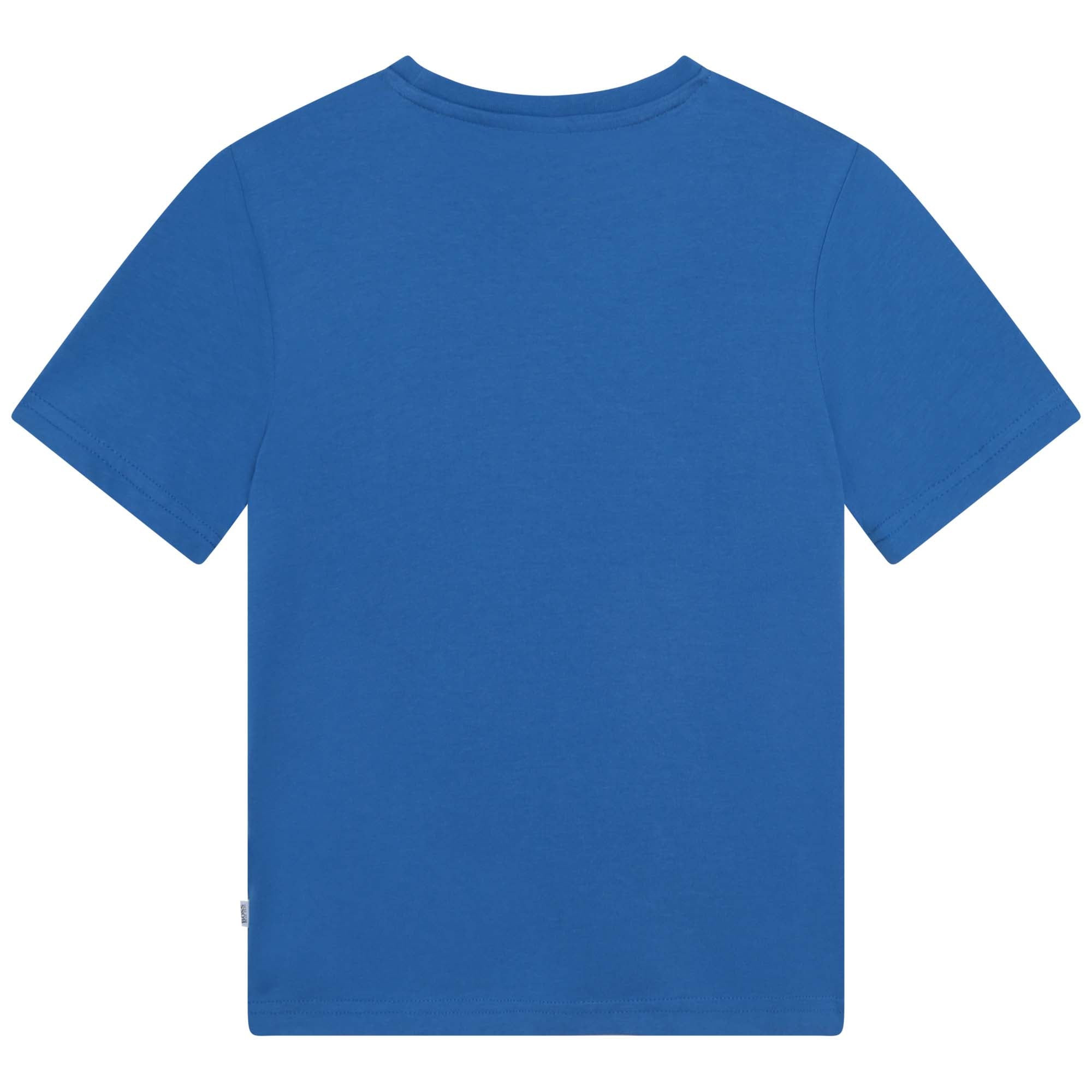 BOSS Boys Blue Logo T-Shirt
