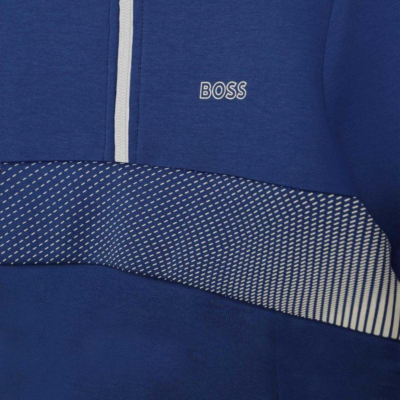 BOSS Boys Blue Zip Up Sweatshirt