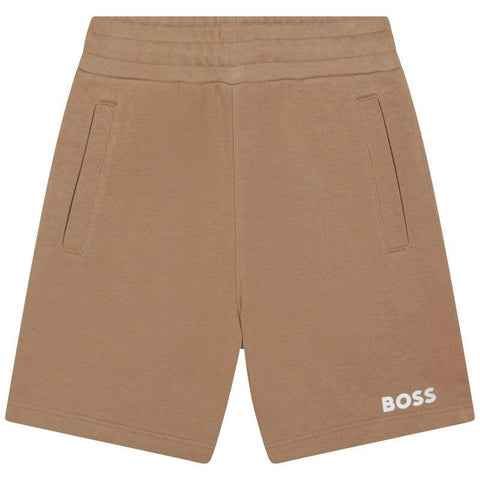 BOSS Boys Brown Shorts