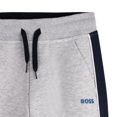 BOSS Boys Grey Jogging Bottoms