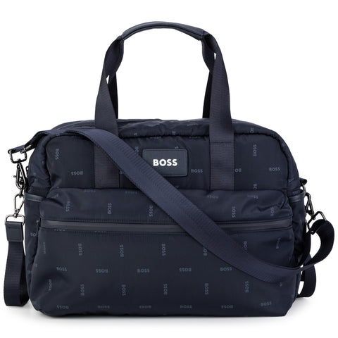BOSS Boys Navy Logo Changing Bag