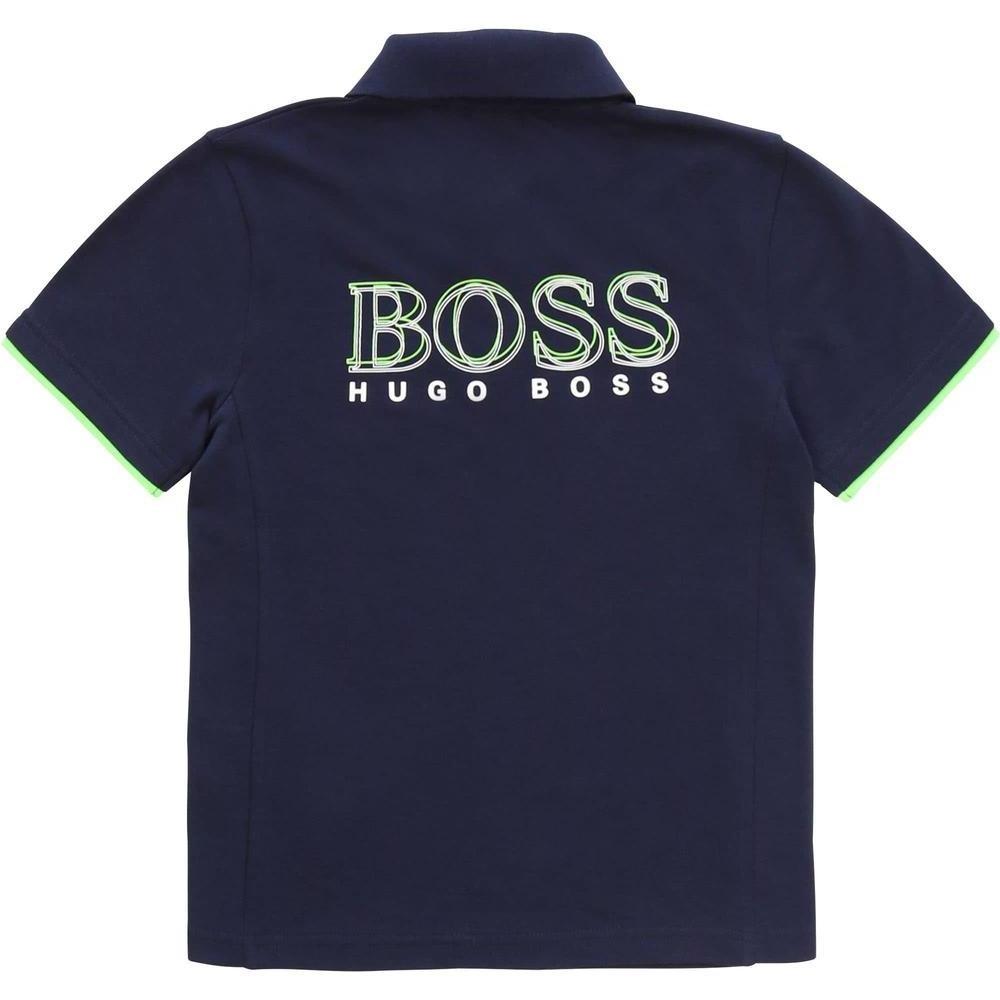 BOSS Boys Navy Polo Shirt