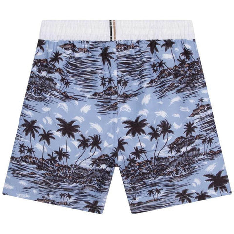 BOSS Boys Palm Tree Swim Shorts