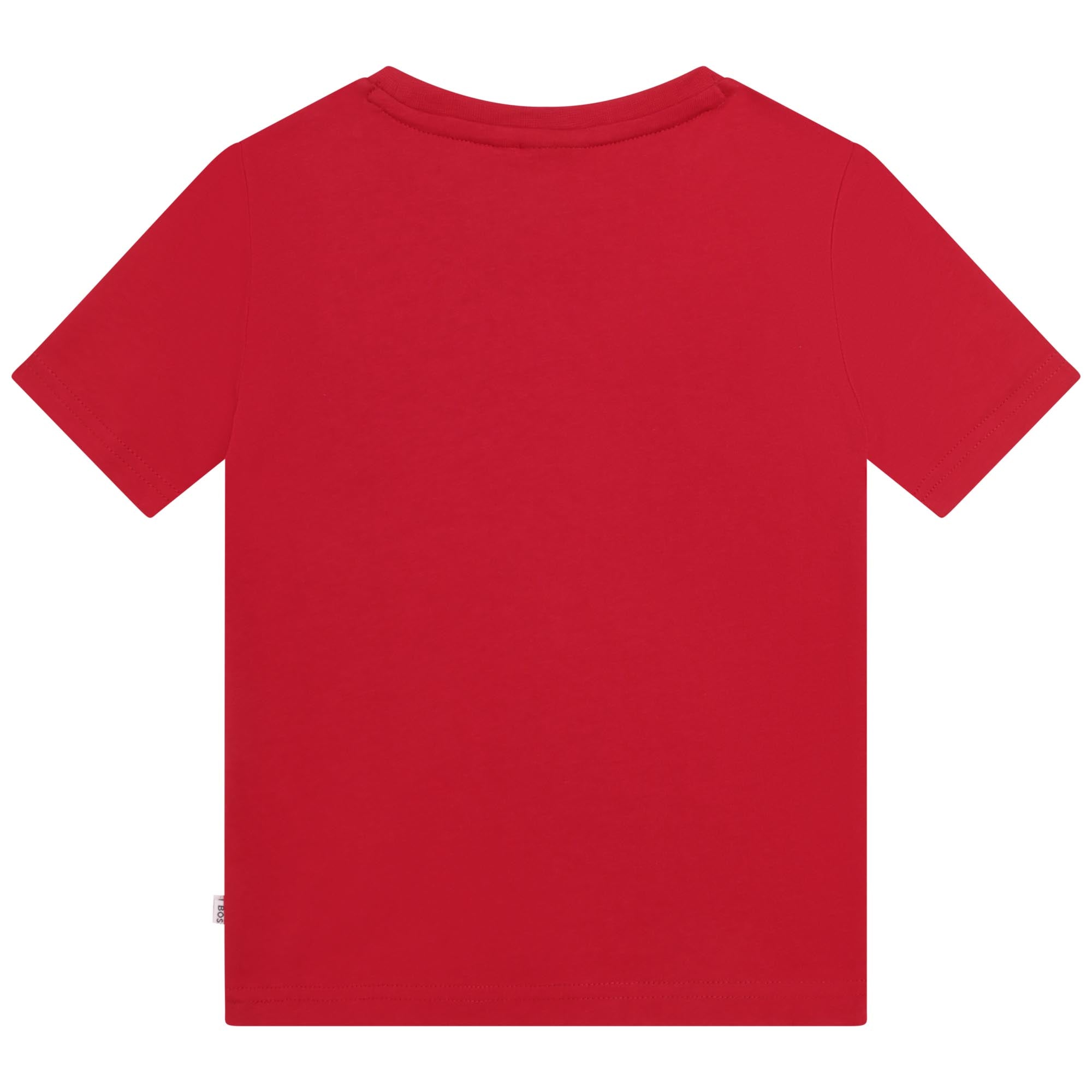 BOSS Boys Red Logo Short Sleeve T-Shirt