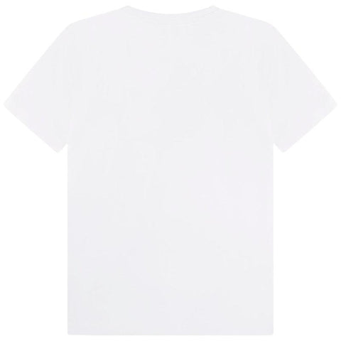 BOSS Boys White Boss Logo T-Shirt