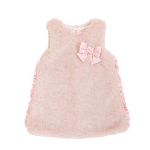 Balloon Chic Baby Girls Faux Fur Dress Set