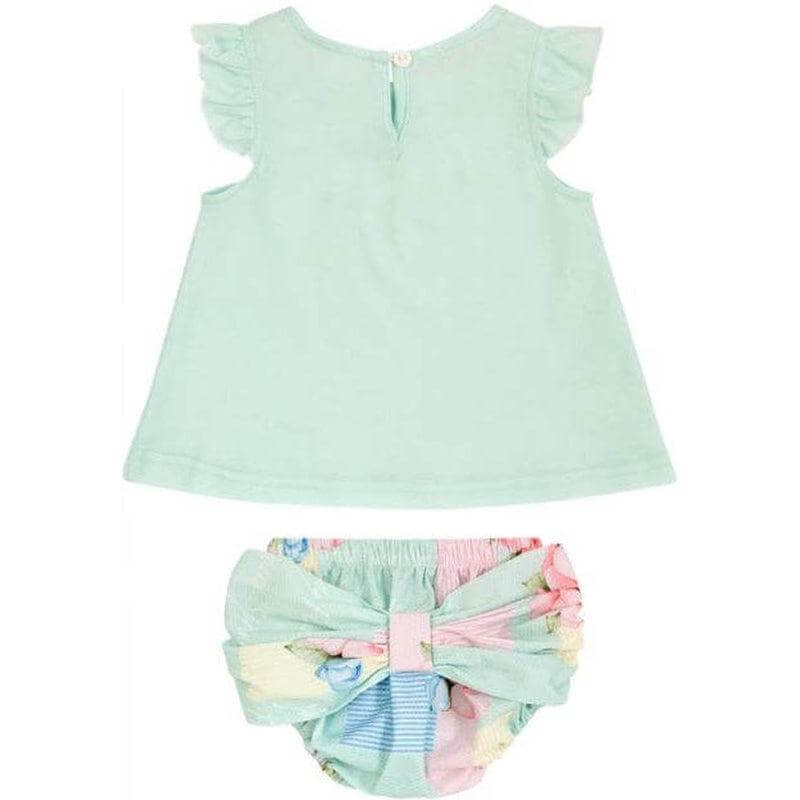 Balloon Chic Baby Girls Mint Green Bird Set