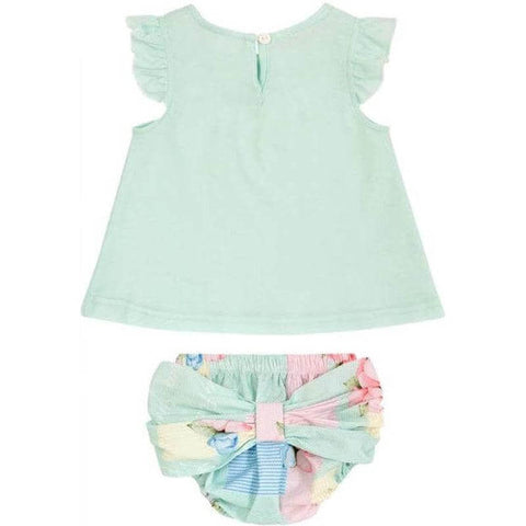 Balloon Chic Baby Girls Mint Green Bird Set