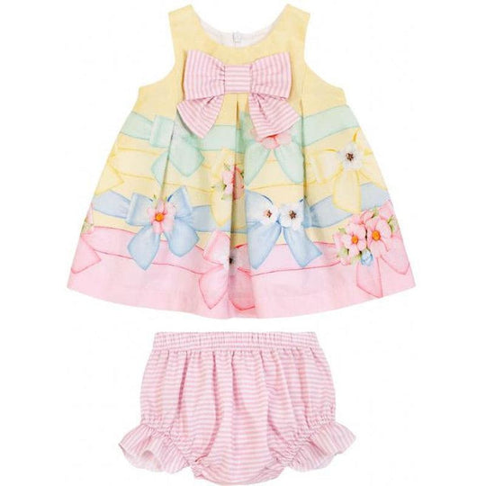 Baby Girls Yellow Bow Set