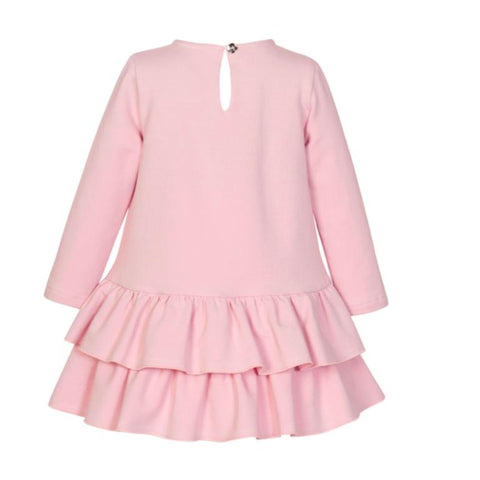 Balloon Chic Girls Pink Bear Bow Dress