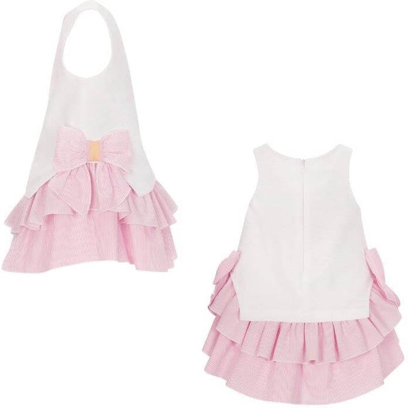 Balloon Chic Girls Pink Bow Dress