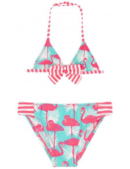 Girls Flamingo Print Bikini