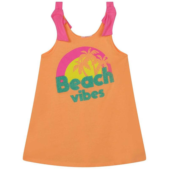 Girls Orange Beach Vibes Dress