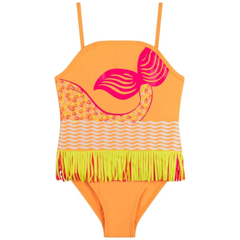 Billieblush Girls Orange Swimming Costume