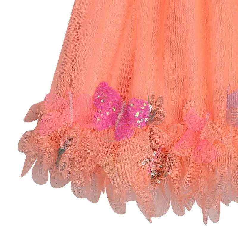 Billieblush Girls Orange Tulle Butterfly Skirt