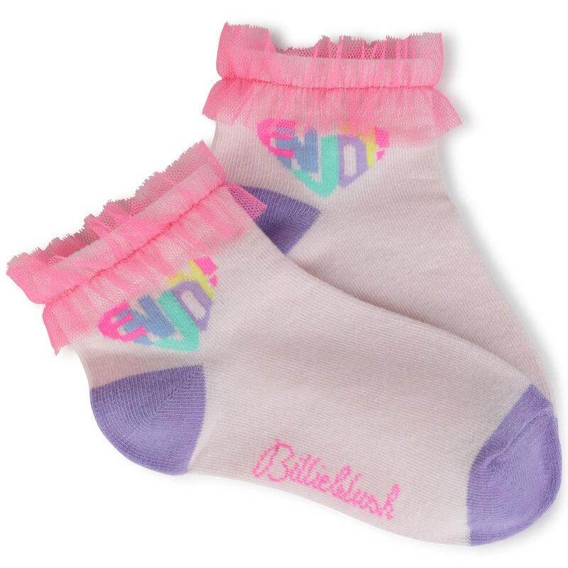 Billieblush Girls Pink Cotton Ankle Socks