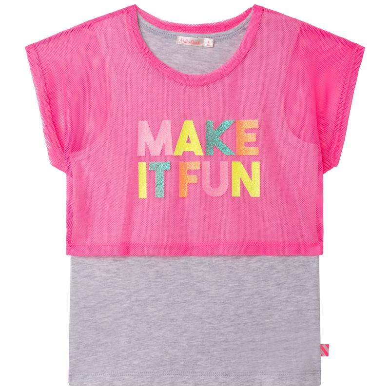 Billieblush Girls Pink Fun T-Shirt