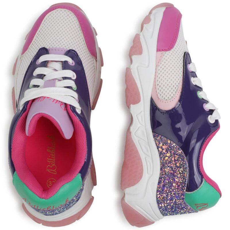 Girls sparkly hot sale trainers